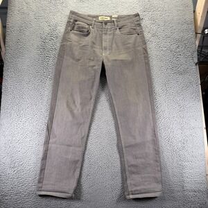 Decibel Jeans Mens 36x33 Gray Cotton Denim Straight Leg Workwear Travel Baggy
